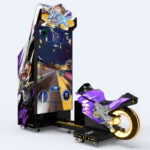 purple arcade motorcycle