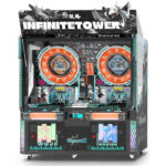 2 player robot themed coin pusher game